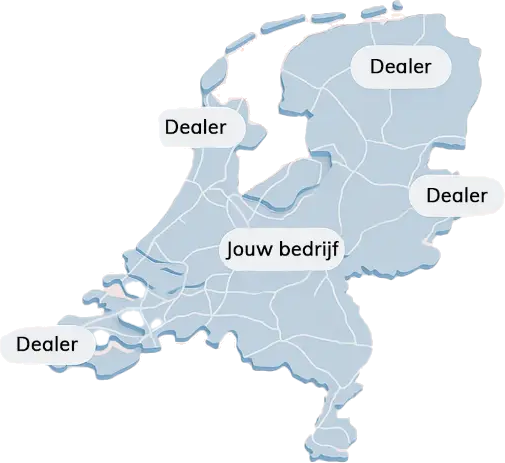 Nederland met dealers gekoppeld aan één configurator