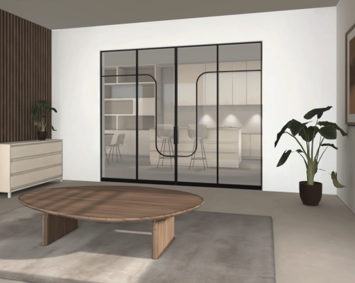 Steel interior door from the 3D configurator